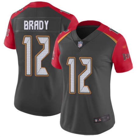 Nike Buccaneers #12 Tom Brady Gray Women's Stitched NFL Limited Inverted Legend Jersey