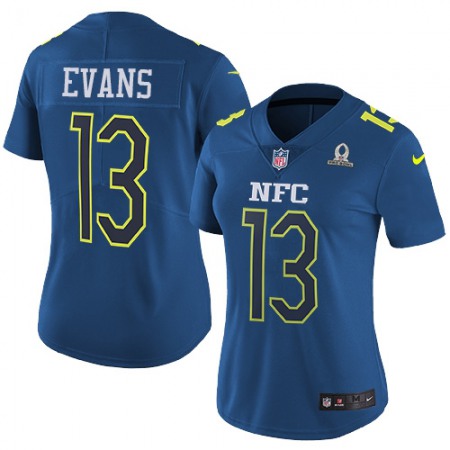 Nike Buccaneers #13 Mike Evans Navy Women's Stitched NFL Limited NFC 2017 Pro Bowl Jersey