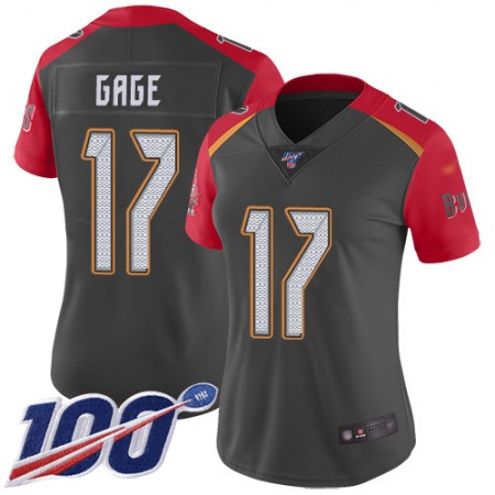 Nike Buccaneers #17 Russell Gage Gray Women's Stitched NFL Limited Inverted Legend 100th Season Jersey