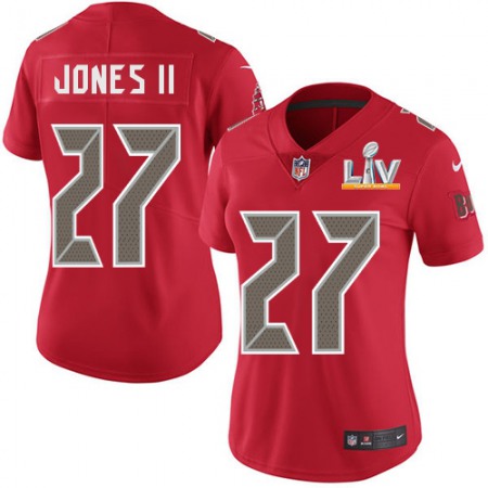 Nike Buccaneers #27 Ronald Jones II Red Women's Super Bowl LV Bound Stitched NFL Limited Rush Jersey