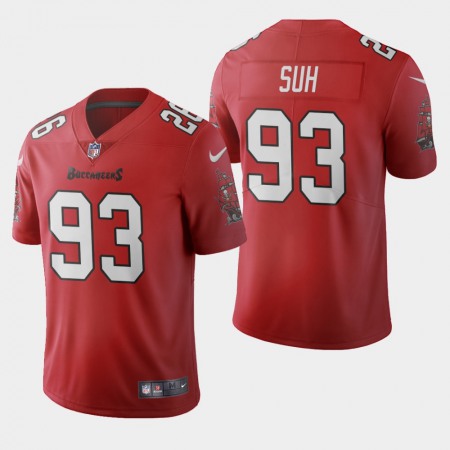 Tampa Bay Buccaneers #93 Ndamukong Suh Red Men's Nike 2020 Vapor Limited NFL Jersey