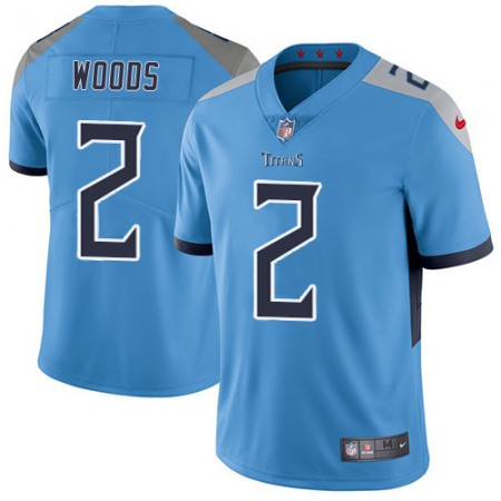 Nike Titans #2 Robert Woods Light Blue Alternate Men's Stitched NFL Vapor Untouchable Limited Jersey
