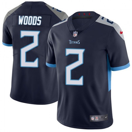 Nike Titans #2 Robert Woods Navy Blue Team Color Men's Stitched NFL Vapor Untouchable Limited Jersey