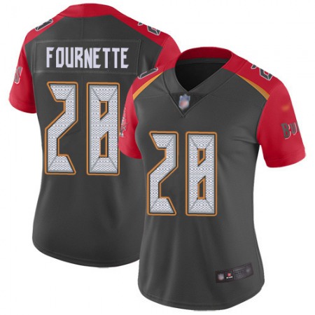Tampa Bay Buccaneers #28 Leonard Fournette Gray Women's Stitched NFL Limited Inverted Legend Jersey