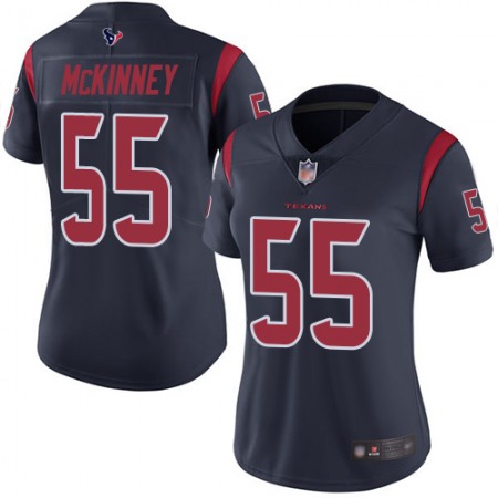 Nike Texans #55 Benardrick McKinney Navy Blue Women's Stitched NFL Limited Rush Jersey