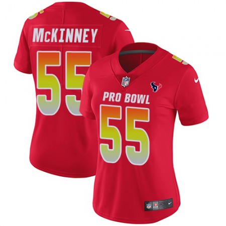 Nike Texans #55 Benardrick McKinney Red Women's Stitched NFL Limited AFC 2019 Pro Bowl Jersey