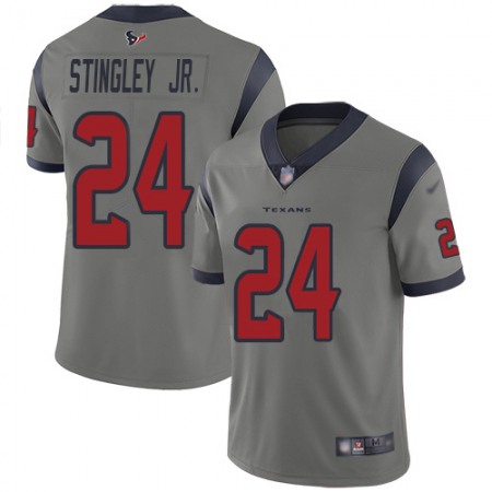 Nike Texans #24 Derek Stingley Jr. Gray Youth Stitched NFL Limited Inverted Legend Jersey