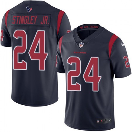 Nike Texans #24 Derek Stingley Jr. Navy Blue Youth Stitched NFL Limited Rush Jersey