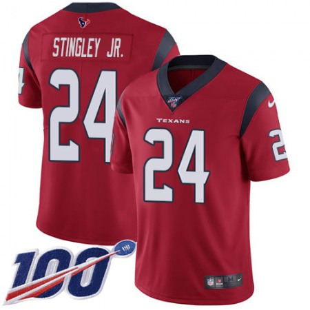 Nike Texans #24 Derek Stingley Jr. Red Alternate Youth Stitched NFL 100th Season Vapor Untouchable Limited Jersey