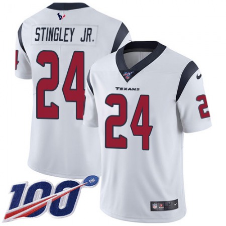 Nike Texans #24 Derek Stingley Jr. White Youth Stitched NFL 100th Season Vapor Untouchable Limited Jersey