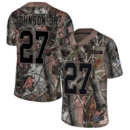 Nike Texans #27 Duke Johnson Jr Camo Youth Stitched NFL Limited Rush Realtree Jersey
