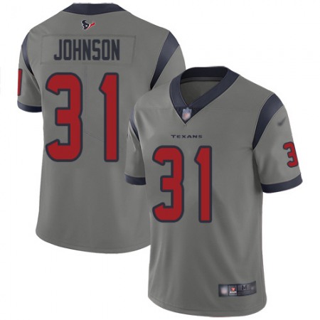 Nike Texans #31 David Johnson Gray Youth Stitched NFL Limited Inverted Legend Jersey