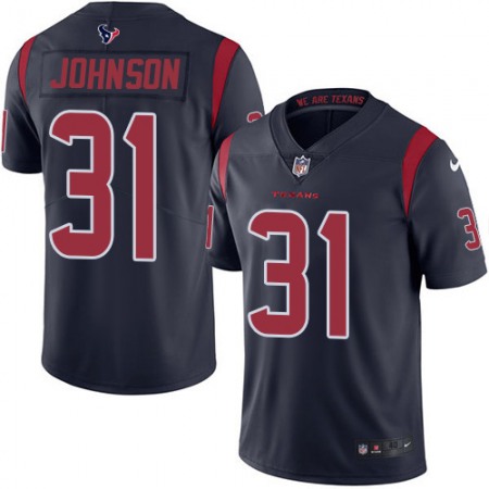 Nike Texans #31 David Johnson Navy Blue Youth Stitched NFL Limited Rush Jersey