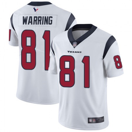 Nike Texans #81 Kahale Warring White Youth Stitched NFL Vapor Untouchable Limited Jersey