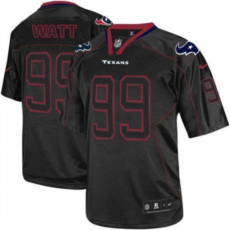 Nike Texans #99 J.J. Watt Lights Out Black Youth Stitched NFL Elite Jersey
