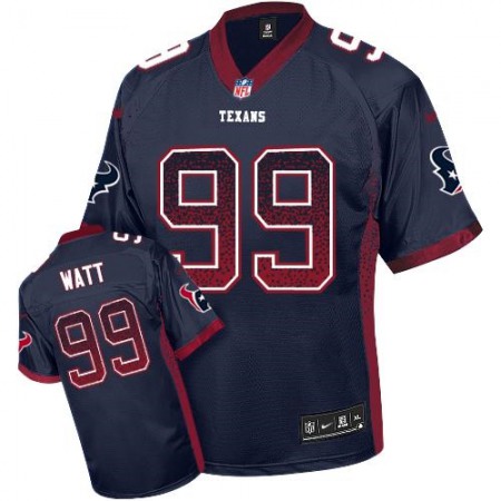 Nike Texans #99 J.J. Watt Navy Blue Team Color Youth Stitched NFL Elite Drift Fashion Jersey