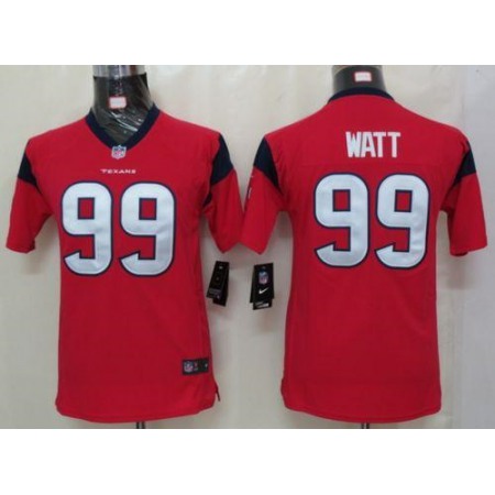 Nike Texans #99 J.J. Watt Red Alternate Youth Stitched NFL Elite Jersey