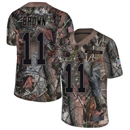 Nike Titans #11 A.J. Brown Camo Youth Stitched NFL Limited Rush Realtree Jersey