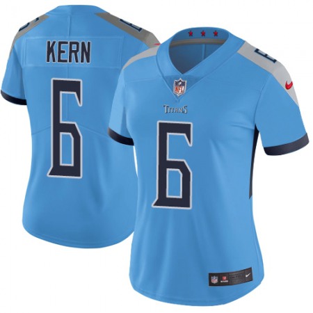 Nike Titans #6 Brett Kern Light Blue Alternate Women's Stitched NFL Vapor Untouchable Limited Jersey