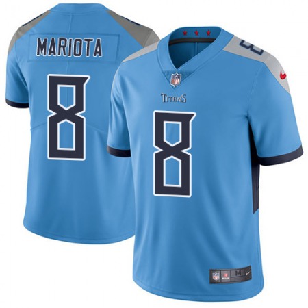 Nike Titans #8 Marcus Mariota Light Blue Alternate Youth Stitched NFL Vapor Untouchable Limited Jersey