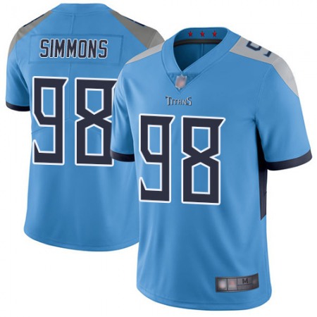 Nike Titans #98 Jeffery Simmons Light Blue Alternate Youth Stitched NFL Vapor Untouchable Limited Jersey