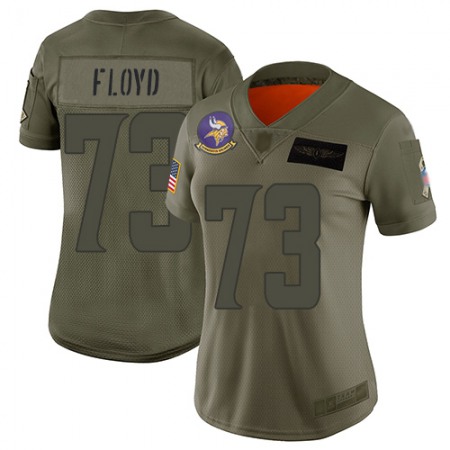 Nike Vikings #73 Sharrif Floyd Camo Women's Stitched NFL Limited 2019 Salute to Service Jersey