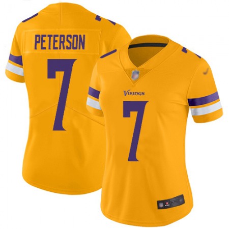 Nike Vikings #7 Patrick Peterson Gold Women's Stitched NFL Limited Inverted Legend Jersey