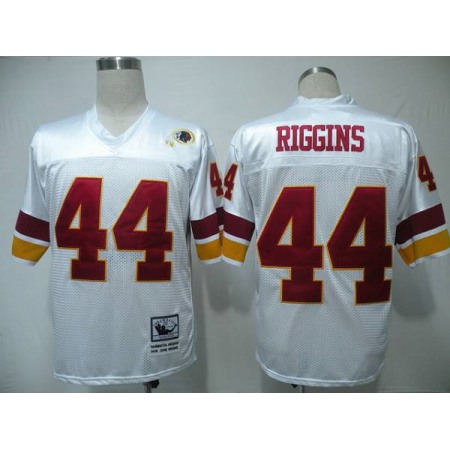 Mitchell and Ness Nike Commanders #44 John Riggins White Stitched Throwback NFL Jersey