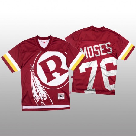 NFL Washington Commanders #76 Morgan Moses Red Men's Mitchell & Nell Big Face Fashion Limited NFL Jersey