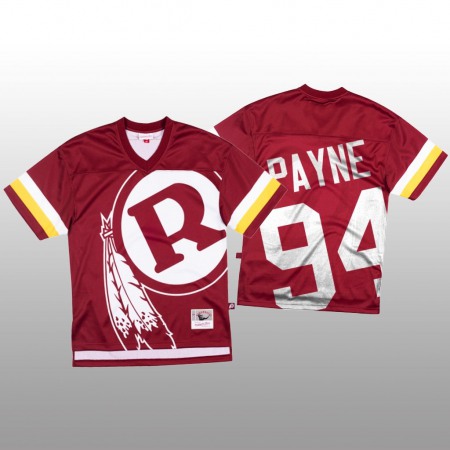 NFL Washington Commanders #94 Daron Payne Red Men's Mitchell & Nell Big Face Fashion Limited NFL Jersey