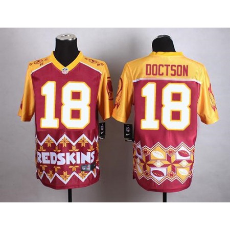 Nike Commanders #18 Josh Doctson Burgundy Red Men's Stitched NFL Elite Noble Fashion Jersey