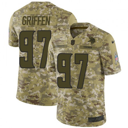 Nike Vikings #97 Everson Griffen Camo Youth Stitched NFL Limited 2018 Salute to Service Jersey
