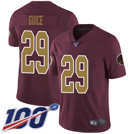 Nike Commanders #29 Derrius Guice Burgundy Red Alternate Men's Stitched NFL 100th Season Vapor Limited Jersey