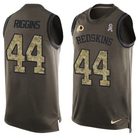 Nike Commanders #44 John Riggins Green Men's Stitched NFL Limited Salute To Service Tank Top Jersey