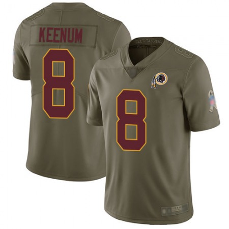 Nike Commanders #8 Case Keenum Olive Men's Stitched NFL Limited 2017 Salute to Service Jersey