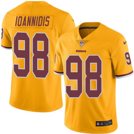Nike Commanders #98 Matt Ioannidis Gold Men's Stitched NFL Limited Rush Jersey
