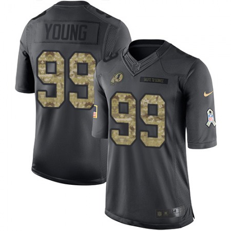 Nike Commanders #99 Chase Young Black Men's Stitched NFL Limited 2016 Salute to Service Jersey