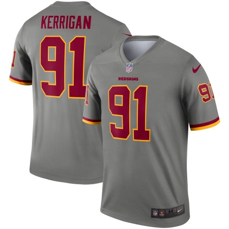 Washington Commanders #91 Ryan Kerrigan Nike Inverted Legend Jersey Gray