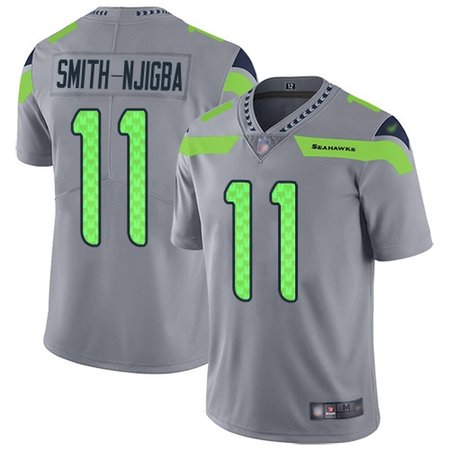 Nike Seahawks #11 Jaxon Smith-Njigba Gray Men's Stitched NFL Limited Inverted Legend Jersey