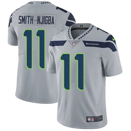 Nike Seahawks #11 Jaxon Smith-Njigba Grey Alternate Men's Stitched NFL Vapor Untouchable Limited Jersey