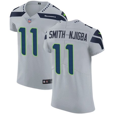 Nike Seahawks #11 Jaxon Smith-Njigba Grey Alternate Men's Stitched NFL New Elite Jersey