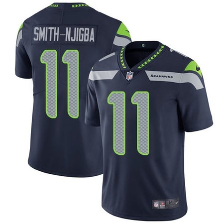 Nike Seahawks #11 Jaxon Smith-Njigba Steel Blue Team Color Men's Stitched NFL Vapor Untouchable Limited Jersey