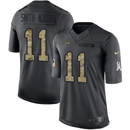 Nike Seahawks #11 Jaxon Smith-Njigba Black Youth Stitched NFL Limited 2016 Salute to Service Jersey