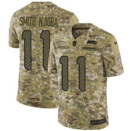 Nike Seahawks #11 Jaxon Smith-Njigba Camo Youth Stitched NFL Limited 2018 Salute To Service Jersey