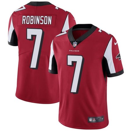 Nike Falcons #7 Bijan Robinson Red Team Color Men's Stitched NFL Vapor Untouchable Limited Jersey