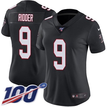 Nike Falcons #5 Desmond Ridder Black Alternate Stitched Women's NFL 100th Season Vapor Untouchable Limited Jersey