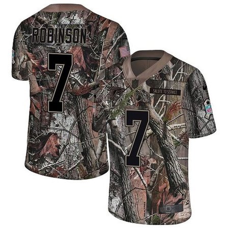 Nike Falcons #7 Bijan Robinson Camo Stitched Youth NFL Limited Rush Realtree Jersey