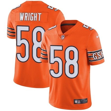Nike Bears #58 Darnell Wright Orange Men's Stitched NFL Limited Rush Jersey