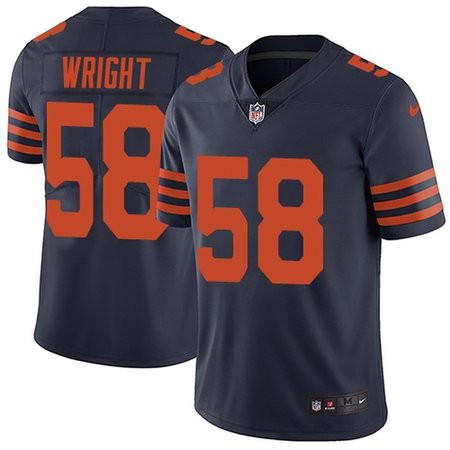 Nike Bears #58 Darnell Wright Navy Blue Alternate Men's Stitched NFL Vapor Untouchable Limited Jersey