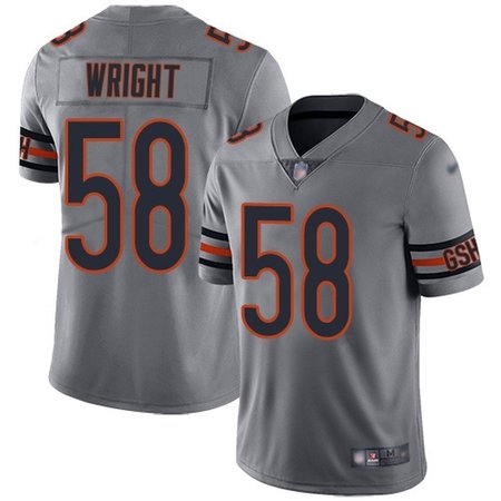 Nike Bears #58 Darnell Wright Silver Men's Stitched NFL Limited Inverted Legend Jersey
